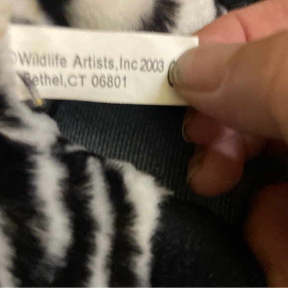Wildlife artist 2003 zebra plush - Picture 7 of 7